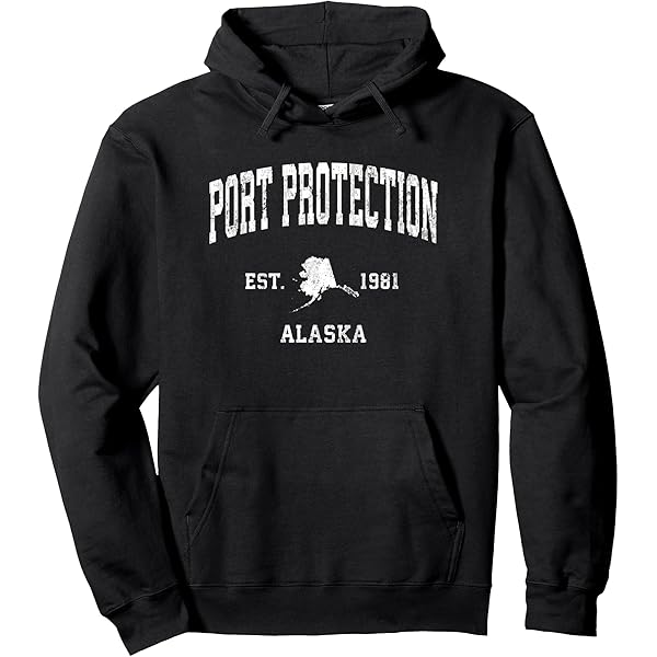 Amazon.com: Port Protection Alaska AK Vintage Athletic Navy Sports